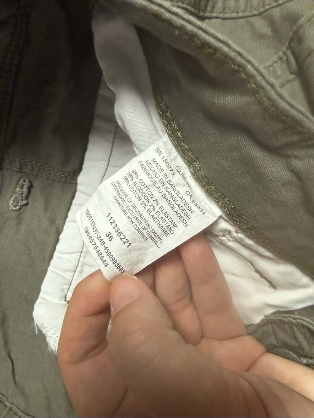 Wrangler Men's Cargo Shorts in Olive Green